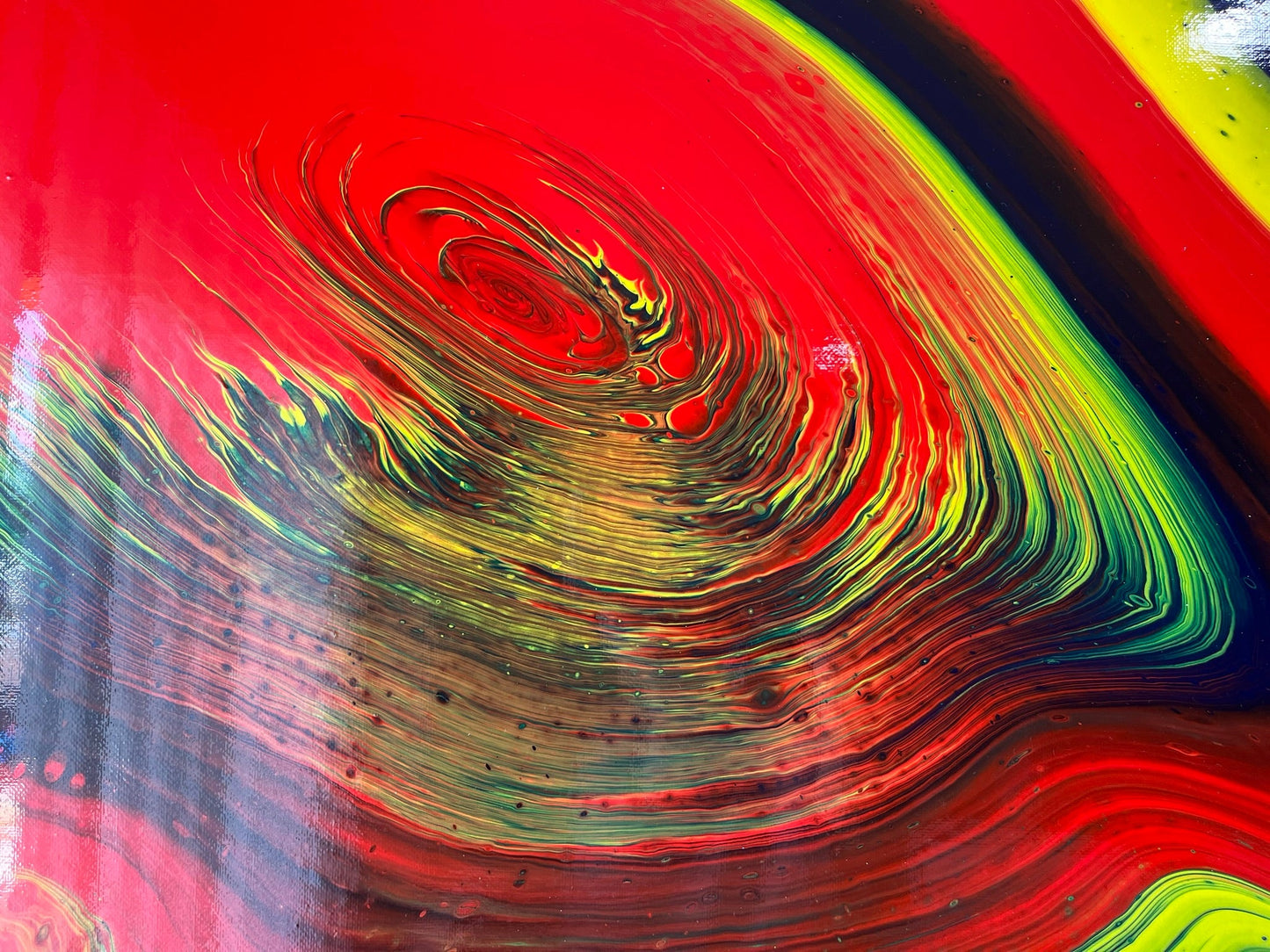 Acrylic Pouring Art Painting on 16"x20" ~Varnished - Palace Buy