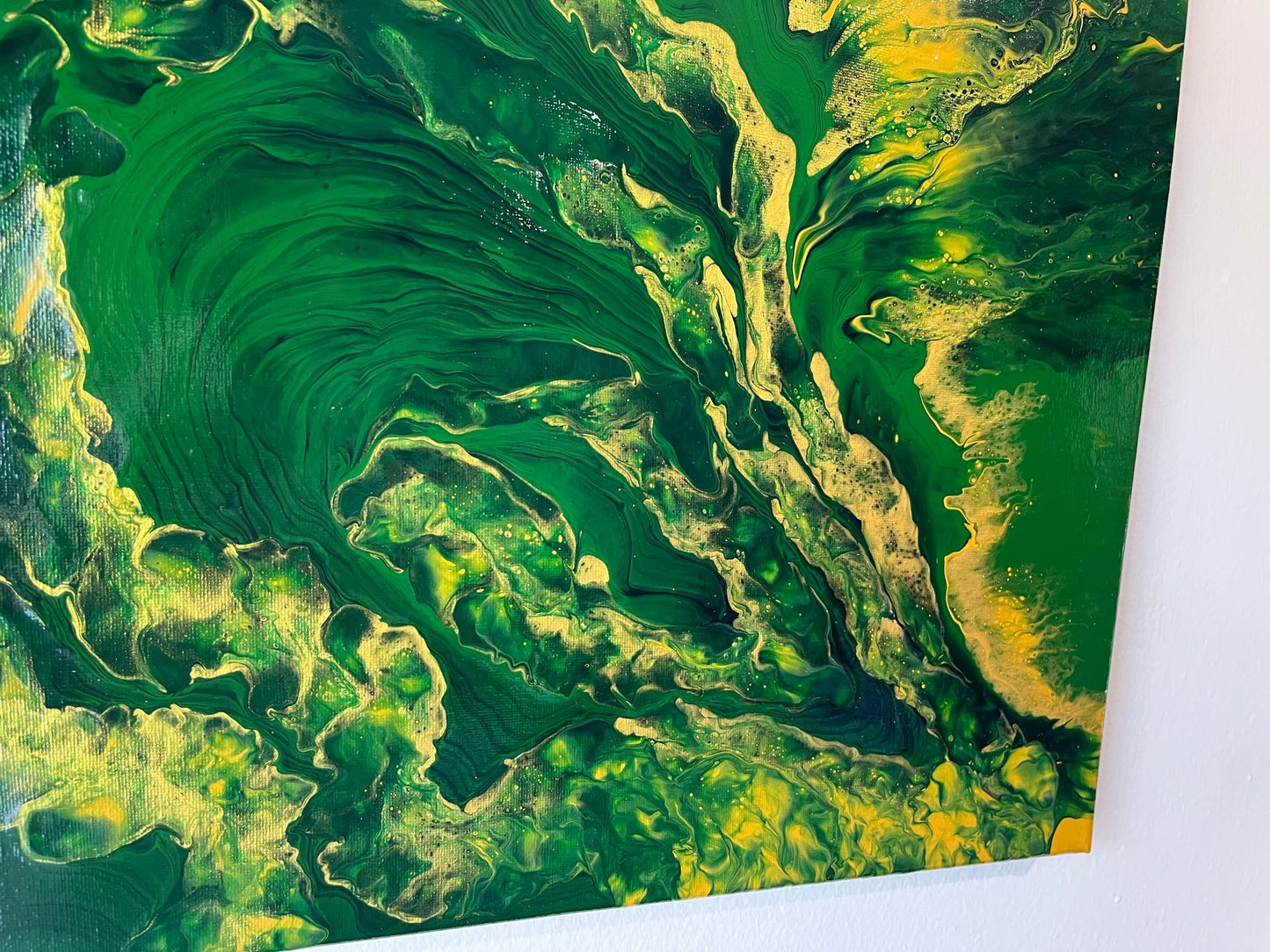 Original Hand Created Arcrylic Pouring and Fluid Art Painting on 16"x20" Canvas~ Varnished - Palace Buy