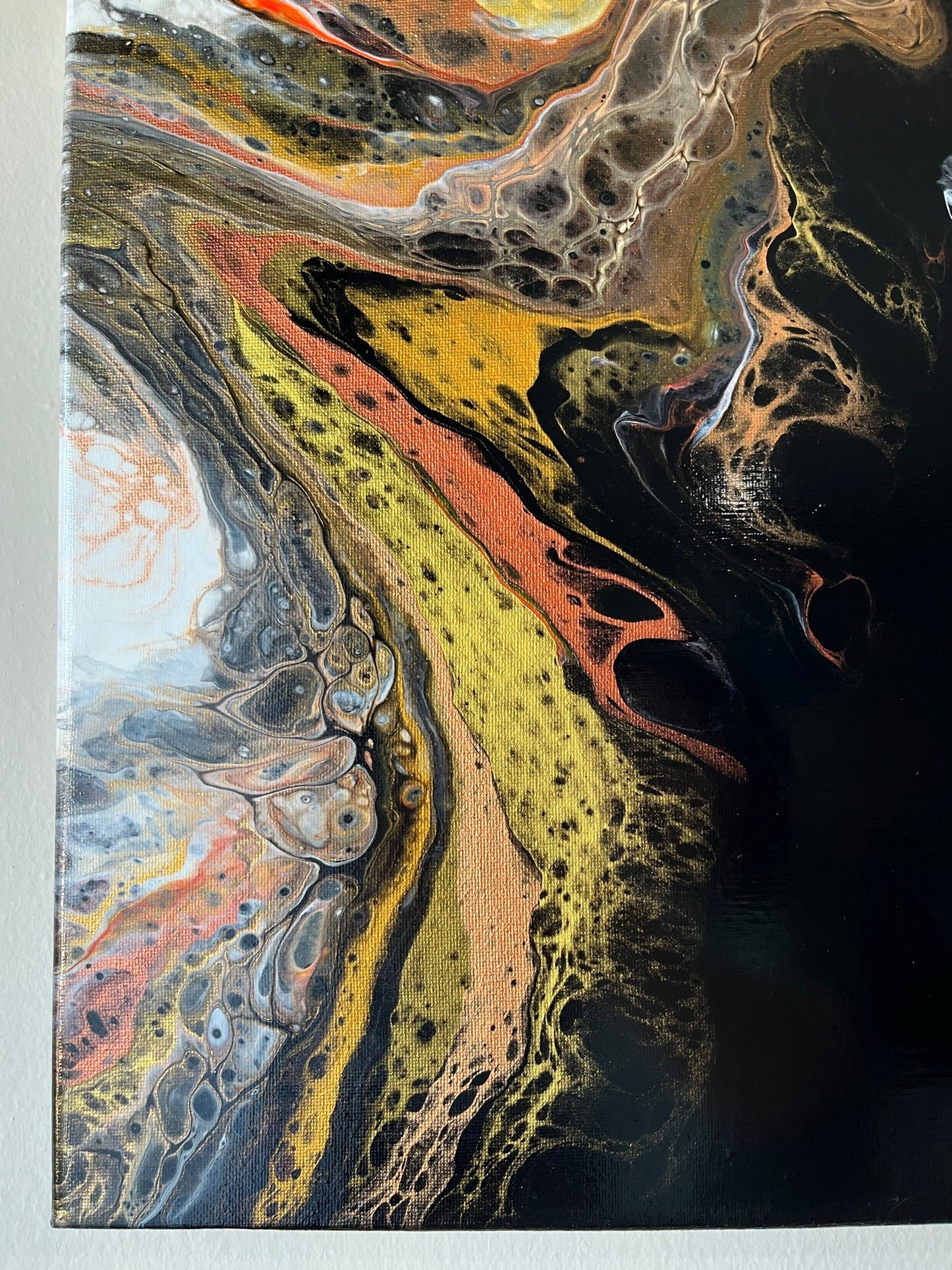 riginal Hand Created Arcrylic Pouring and Fluid Art Painting on 16"x20" Canvas~ Varnished - Palace Buy