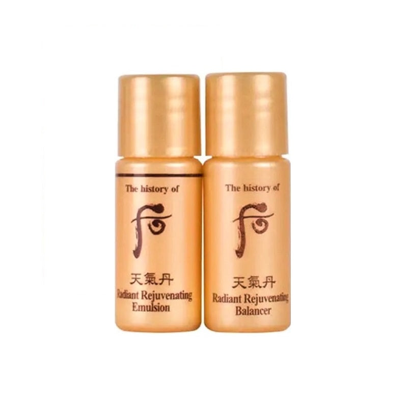 The History Of Whoo Radiant Rejuvenating Balancer + Emulsion -천기단-天气丹 Anti-aging,Firming,Elasticity，Moisturizing