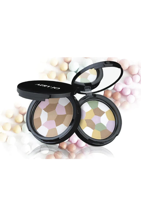 AERY JO MOSAIC COMPACT POWDER Color Yellow Mix, Pink Mix