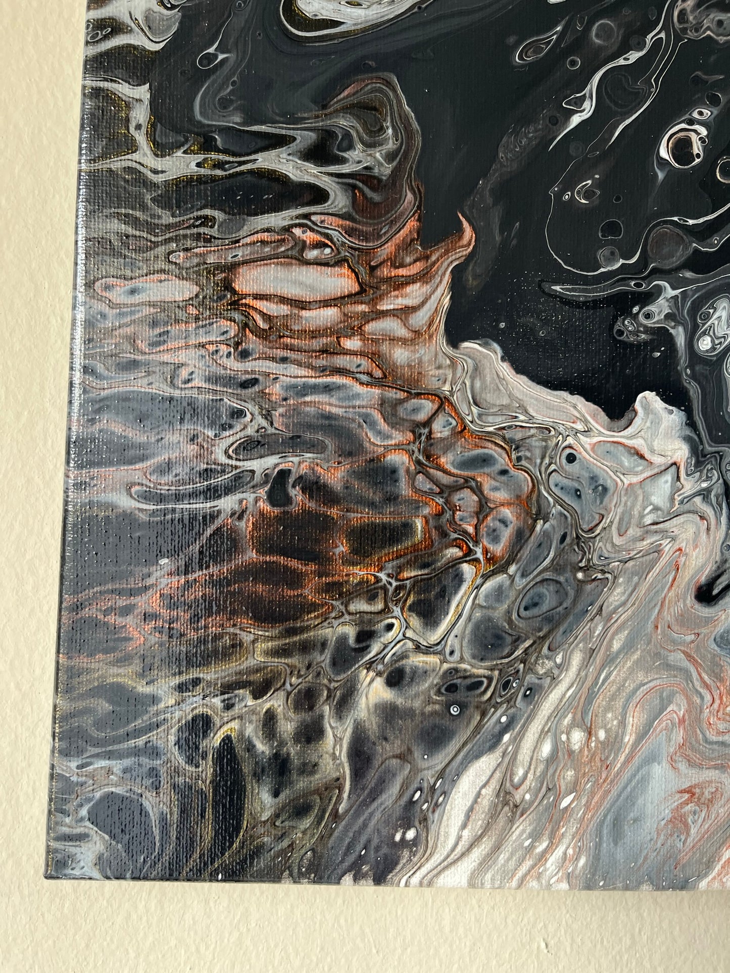 Original Hand Created Arcrylic Pouring and Fluid Art Painting on 16"x20" Canvas~ Varnished