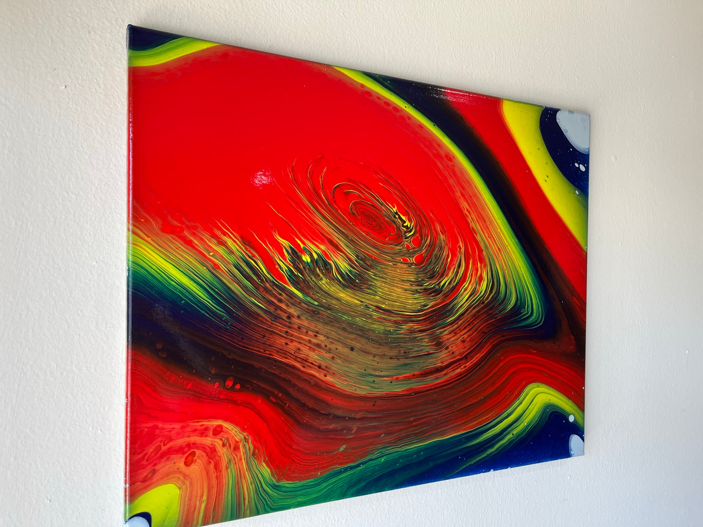 Acrylic Pouring Art Painting on 16"x20" ~Varnished