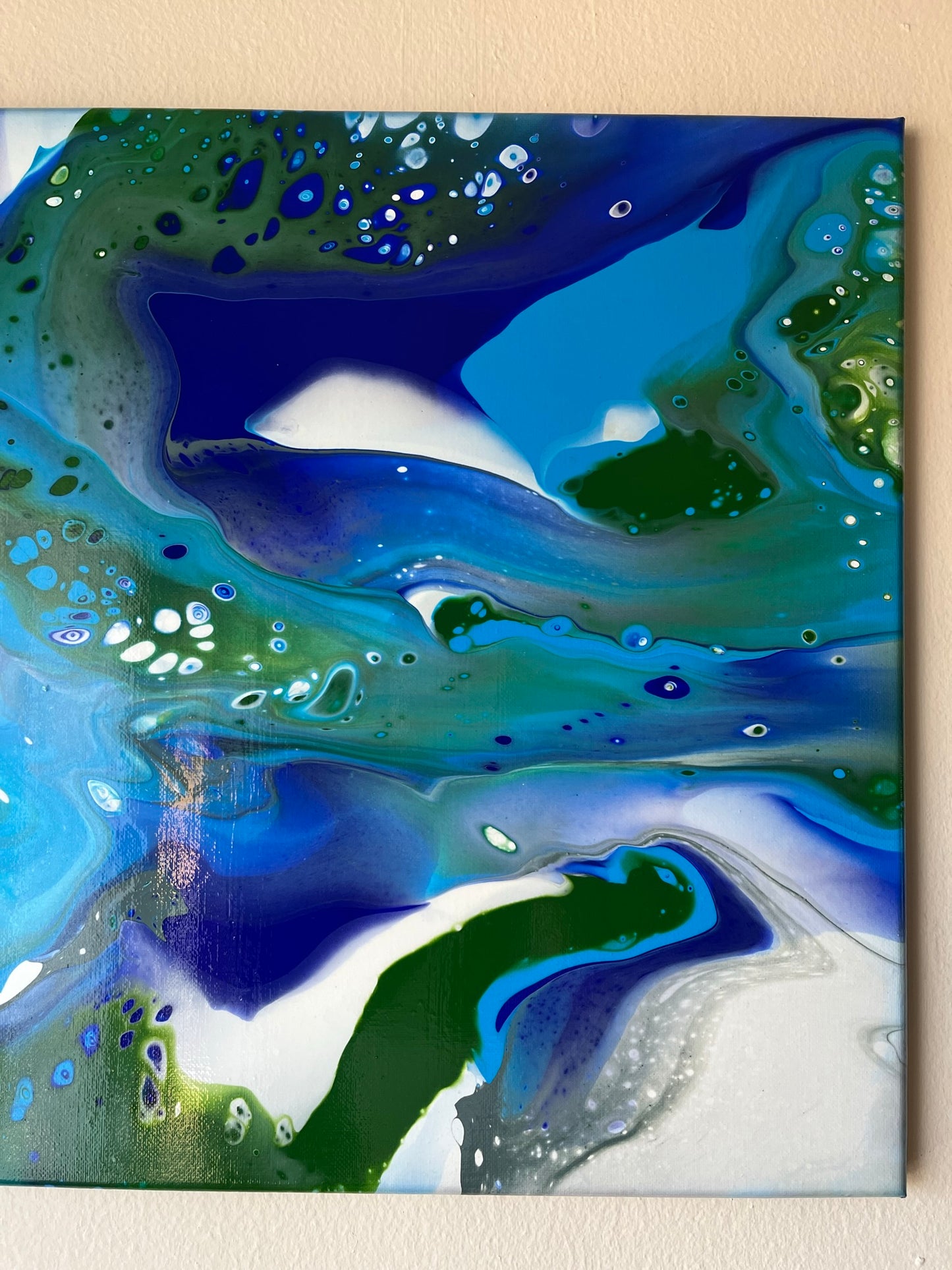 Acrylic Pouring Art Painting on 16"x20" ~Varnished