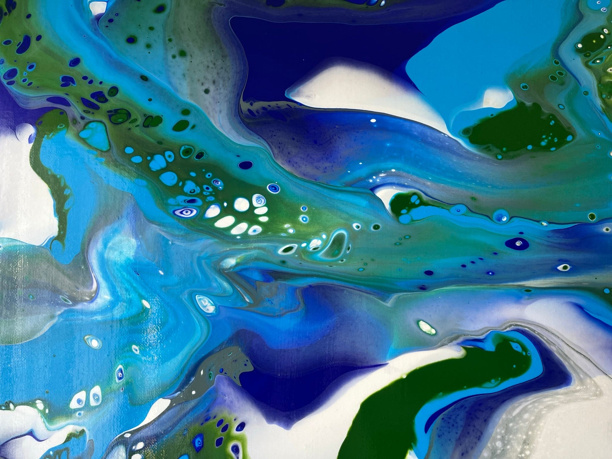 Acrylic Pouring Art Painting on 16"x20" ~Varnished - Palace Buy