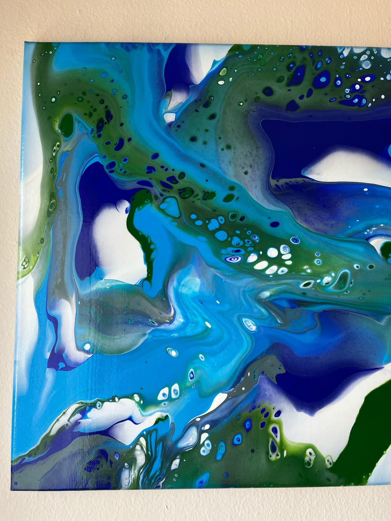 Acrylic Pouring Art Painting on 16"x20" ~Varnished - Palace Buy