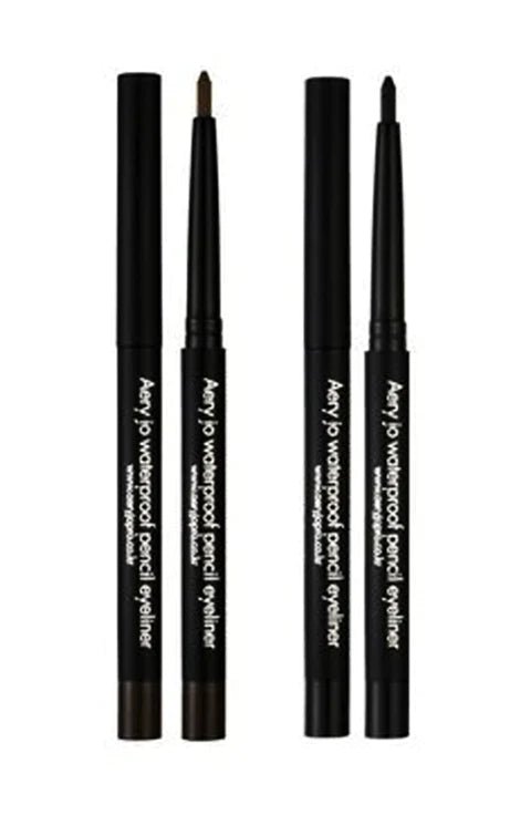 AERY JO - Waterproof Pencil Eyeliner - 2 Colors (Black, Brown) - Palace Buy