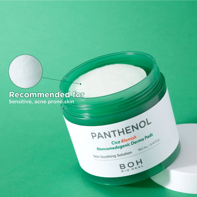 BIOHEAL BOH Panthenol Cica Blemish Noncomedogenic Derma Pad 160ML/5.41 FL.OZ - Palace Buy