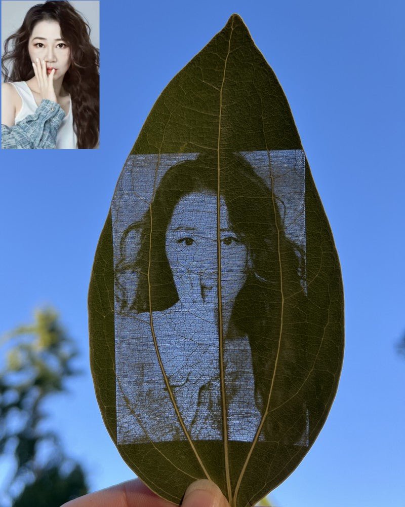 Custom Engraved Photo On Real Leaf - Palace Buy