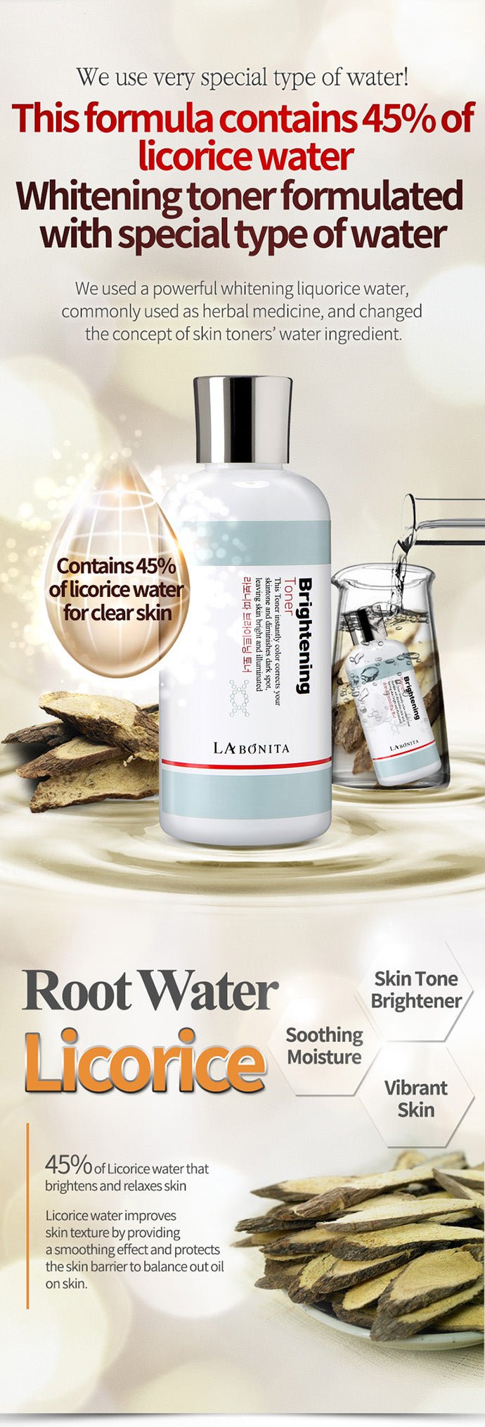 LABONITA Brightening Toner 100Ml - Palace Buy