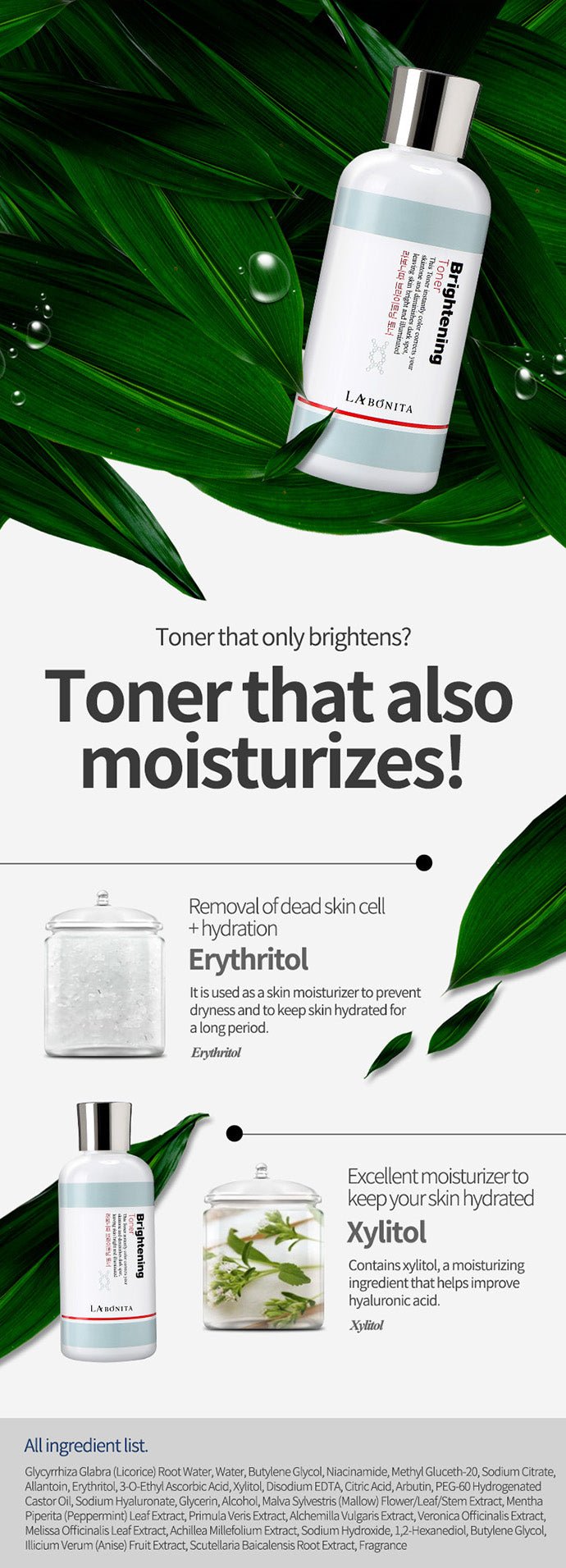 LABONITA Brightening Toner 100Ml - Palace Buy