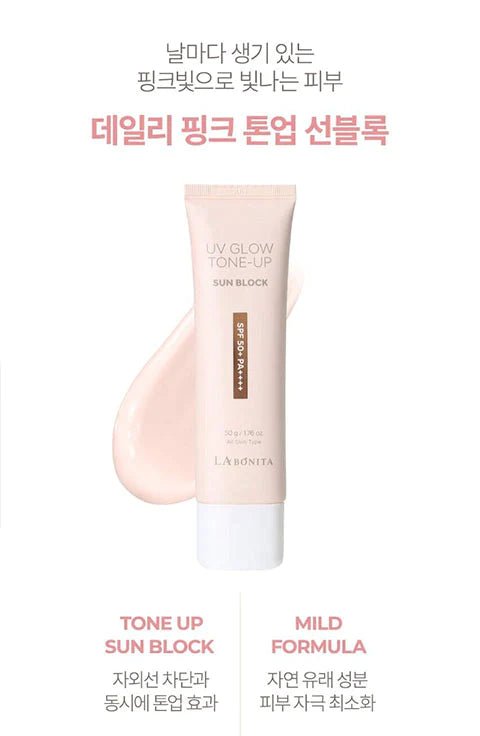 Labonita UV Glow Tone Up Sun Block 50g, SPF50+ PA+++ Regular price $27.99 - Palace Buy