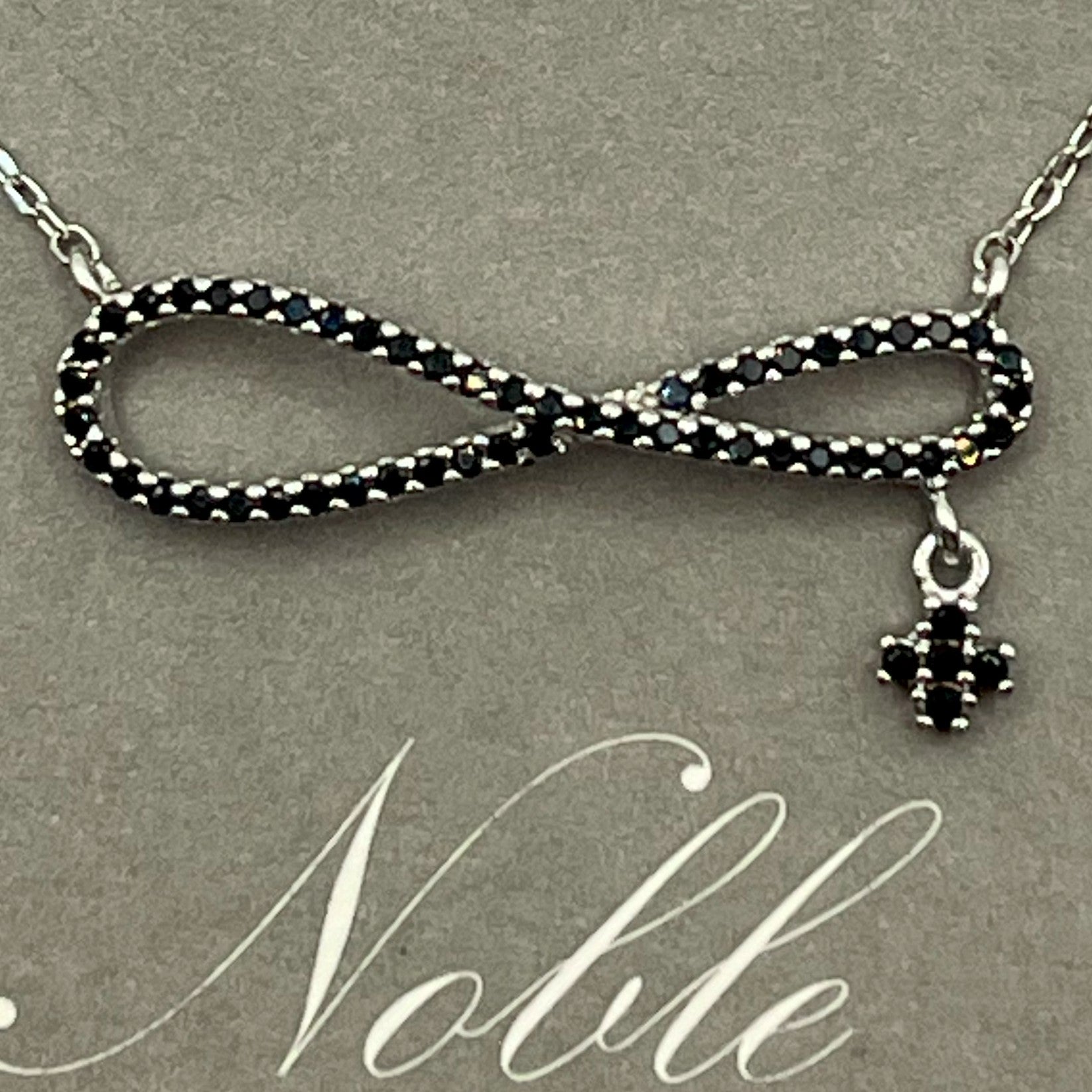 Noble Rabon+Cross Pendant Necklace - 925 Sterling Silver (18K Gold plated) - Made in Korea - Palace Buy