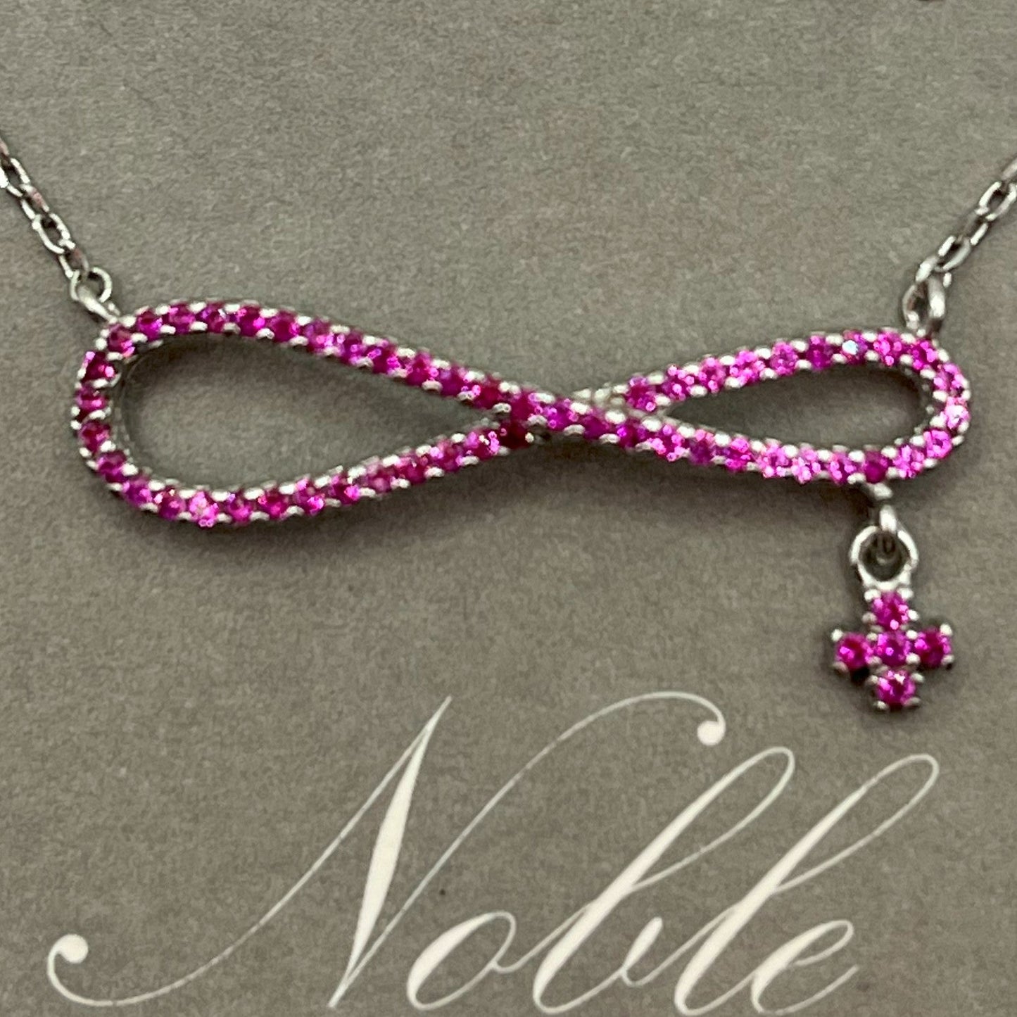 Noble Rabon+Cross Pendant Necklace - 925 Sterling Silver (18K Gold plated) - Made in Korea - Palace Buy