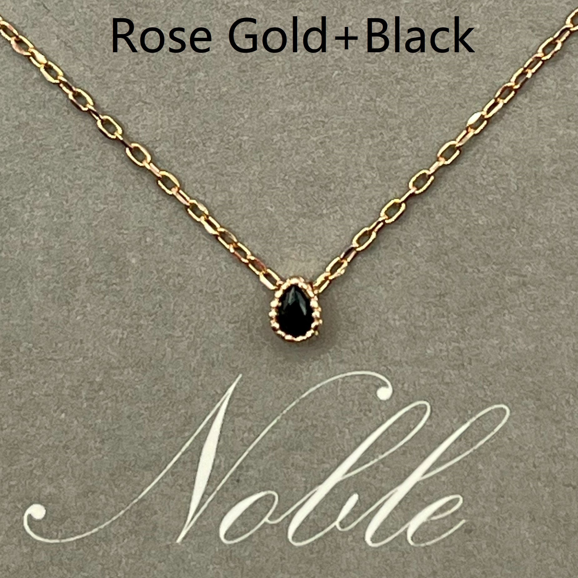 Noble Water Drop Pendant Necklac - 925 Sterling Silver (18K Gold plated) - Made in Korea - Palace Buy