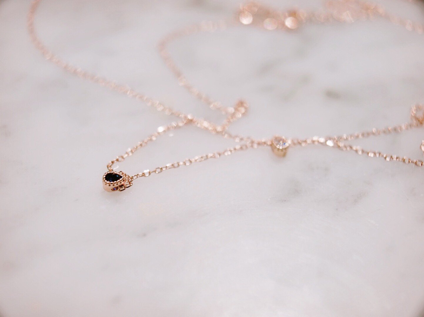 Noble Water Drop Pendant Necklac - 925 Sterling Silver (18K Gold plated) - Made in Korea - Palace Buy