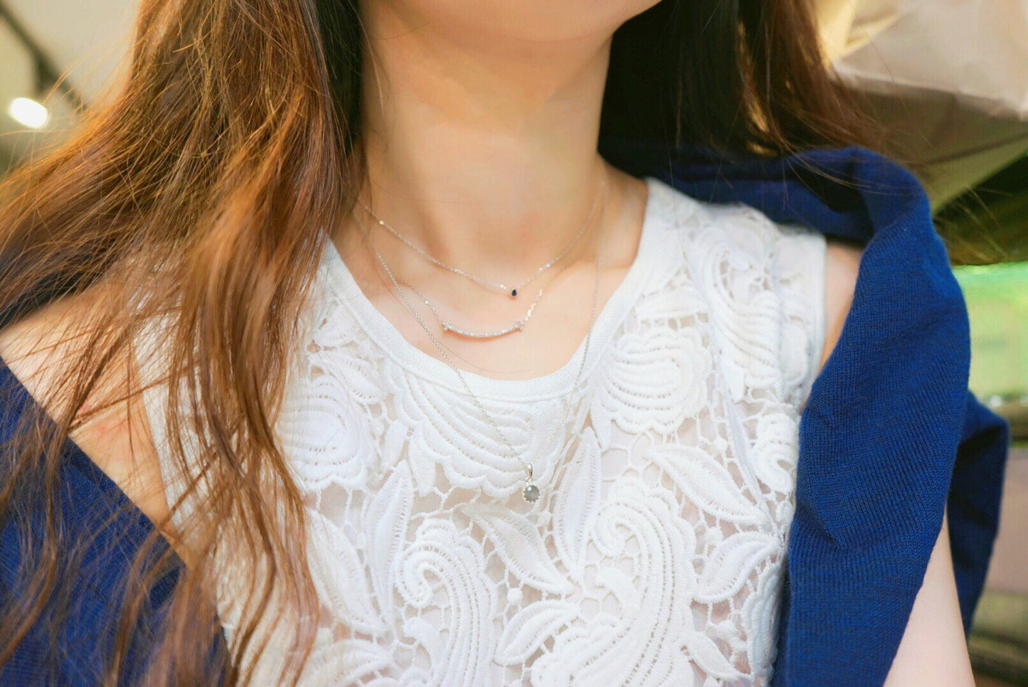 Noble Water Drop Pendant Necklac - 925 Sterling Silver (18K Gold plated) - Made in Korea - Palace Buy