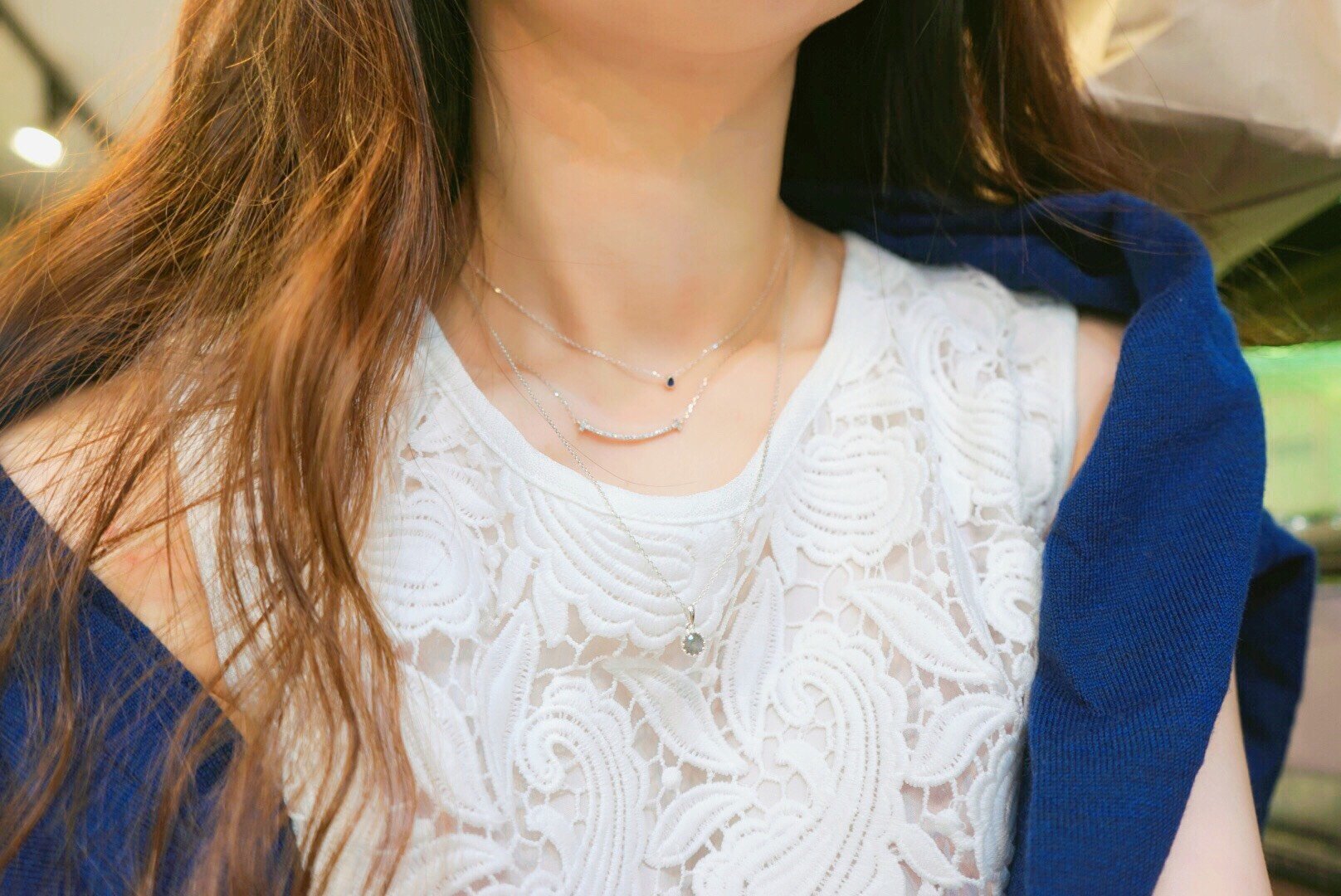 Noble Water Drop Pendant Necklac - 925 Sterling Silver (18K Gold plated) - Made in Korea - Palace Buy