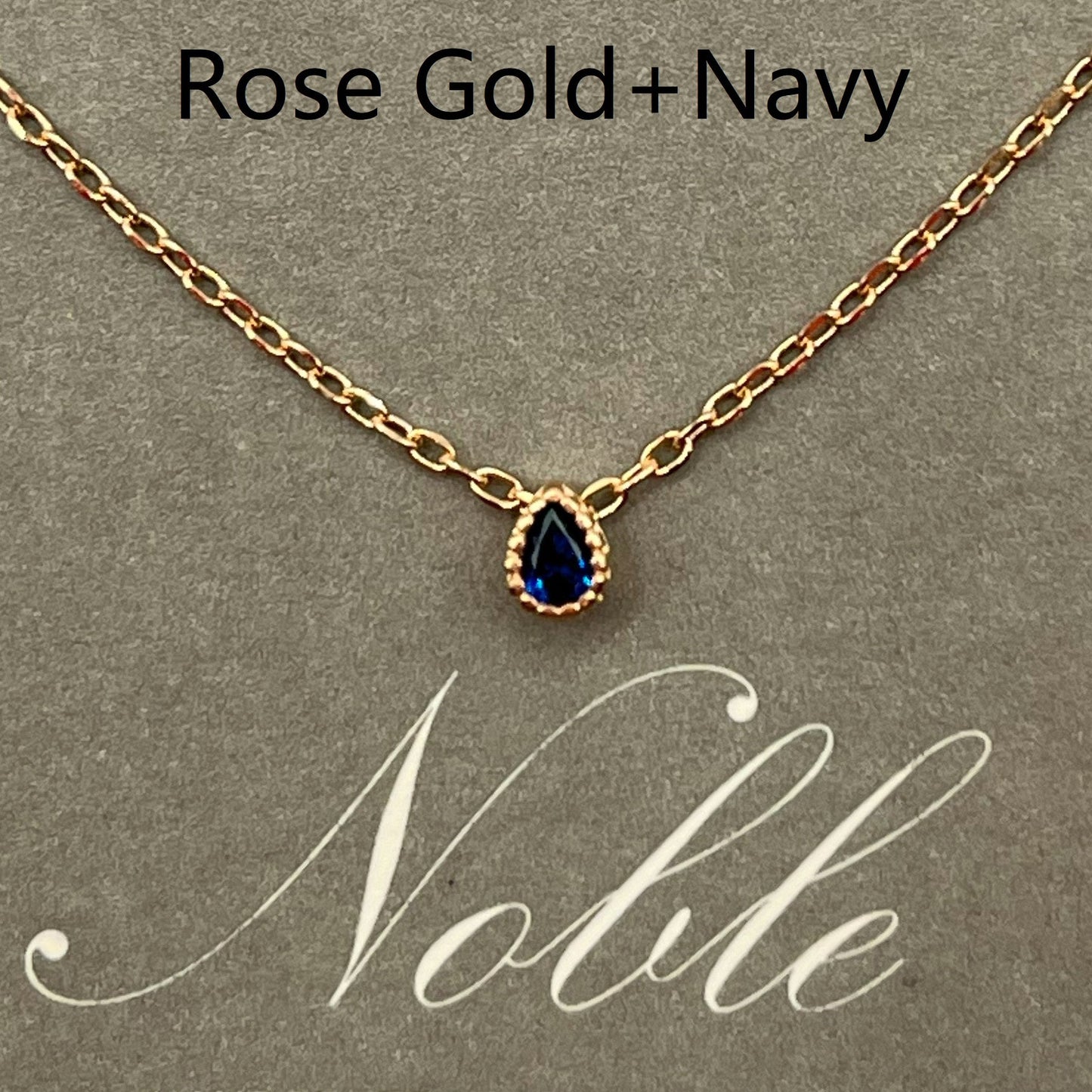Noble Water Drop Pendant Necklac - 925 Sterling Silver (18K Gold plated) - Made in Korea - Palace Buy