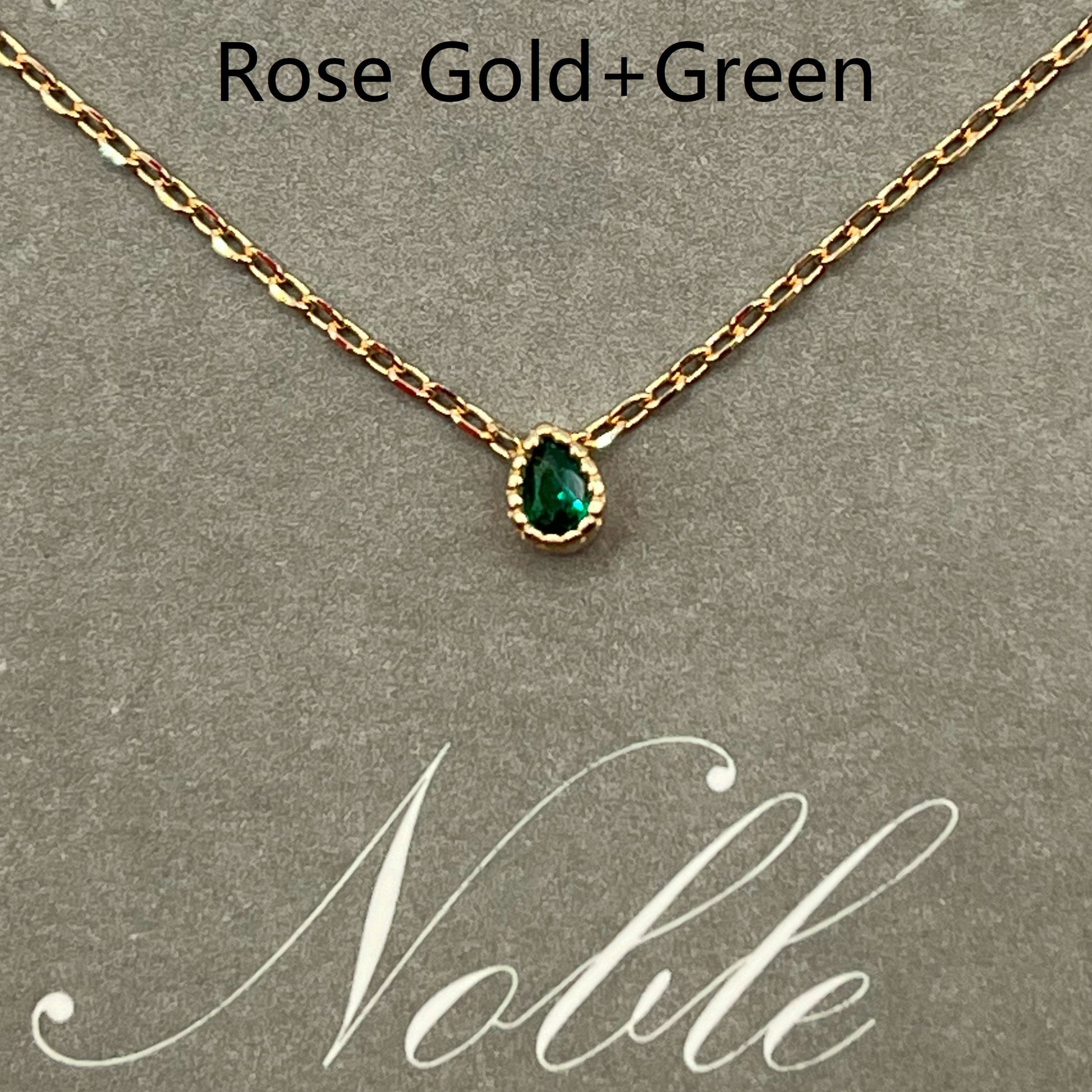 Noble Water Drop Pendant Necklac - 925 Sterling Silver (18K Gold plated) - Made in Korea - Palace Buy