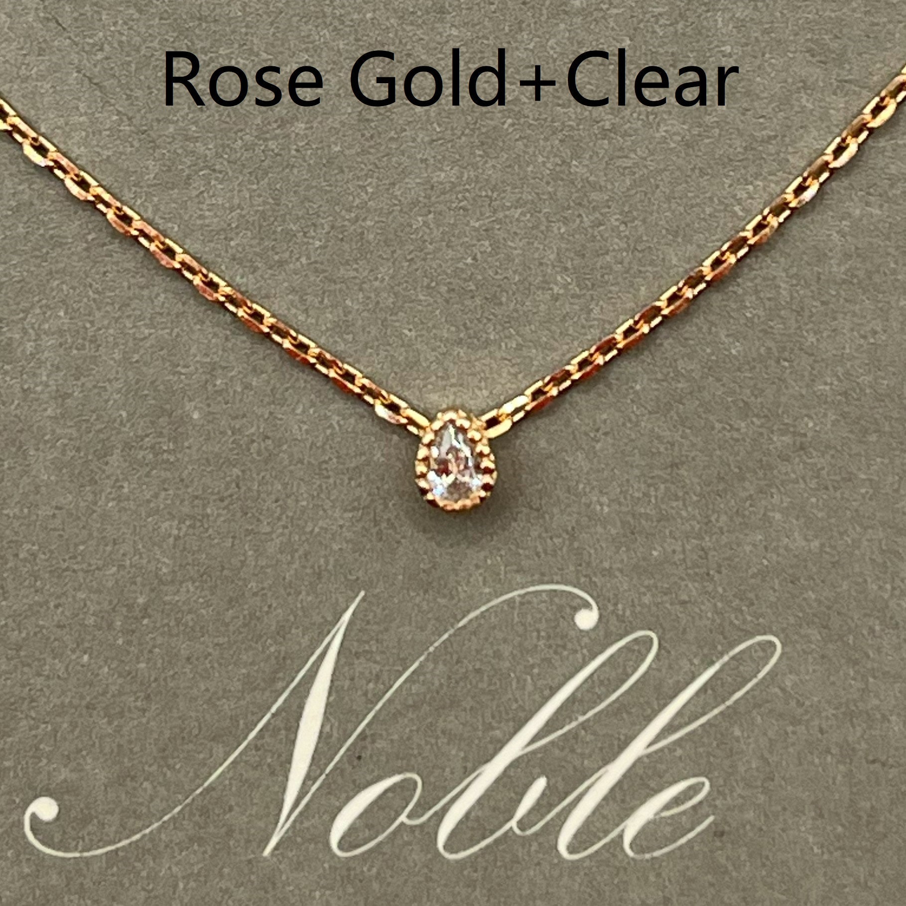 Noble Water Drop Pendant Necklac - 925 Sterling Silver (18K Gold plated) - Made in Korea - Palace Buy