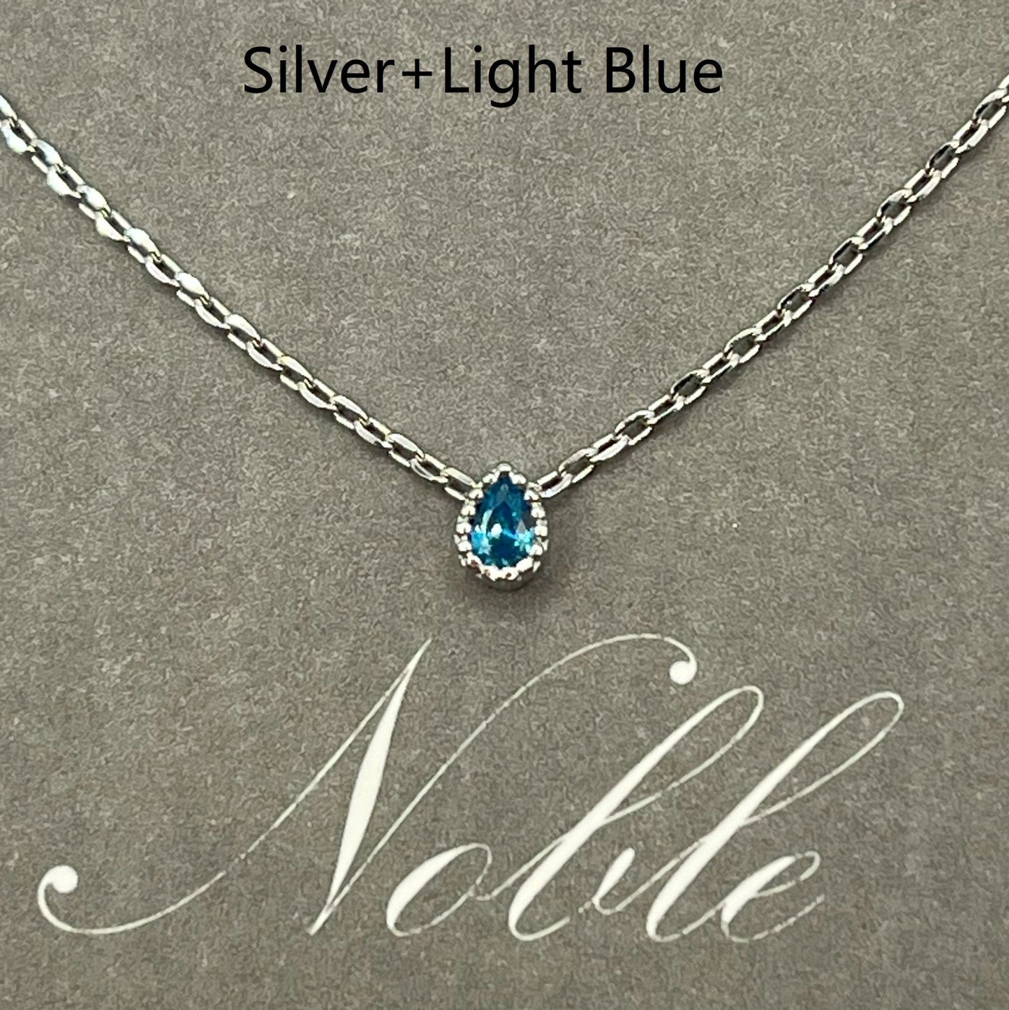 Noble Water Drop Pendant Necklac - 925 Sterling Silver (18K Gold plated) - Made in Korea - Palace Buy