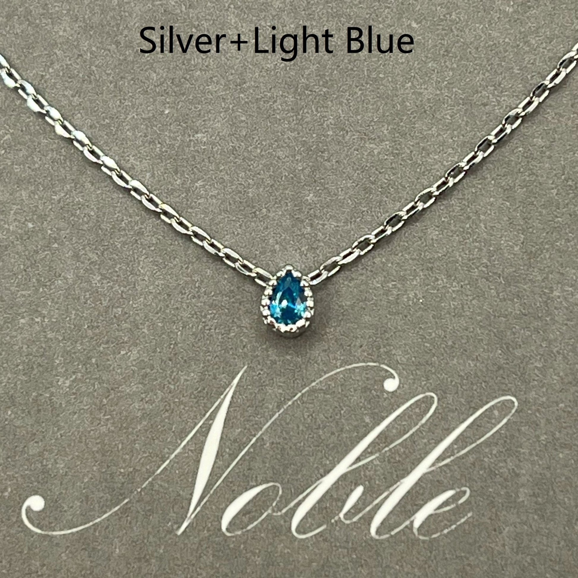 Noble Water Drop Pendant Necklac - 925 Sterling Silver (18K Gold plated) - Made in Korea - Palace Buy