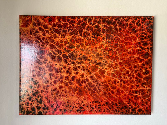Original Hand Created Arcrylic Pouring and Fluid Art Painting on 12"x16" Canvas~ Varnished - Palace Buy