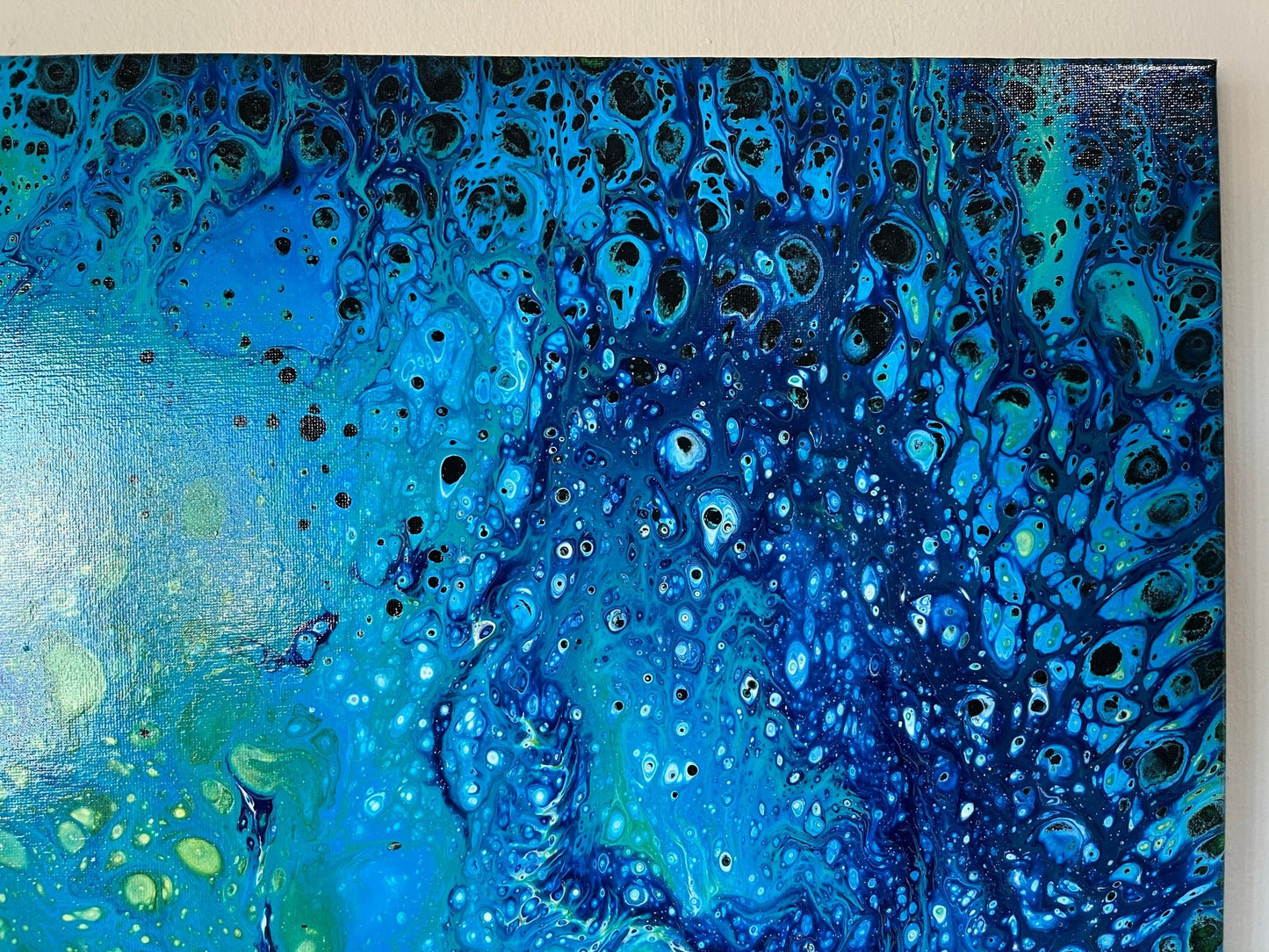 Original Hand Created Arcrylic Pouring and Fluid Art Painting on 16"x20" Canvas~ Varnished - Palace Buy