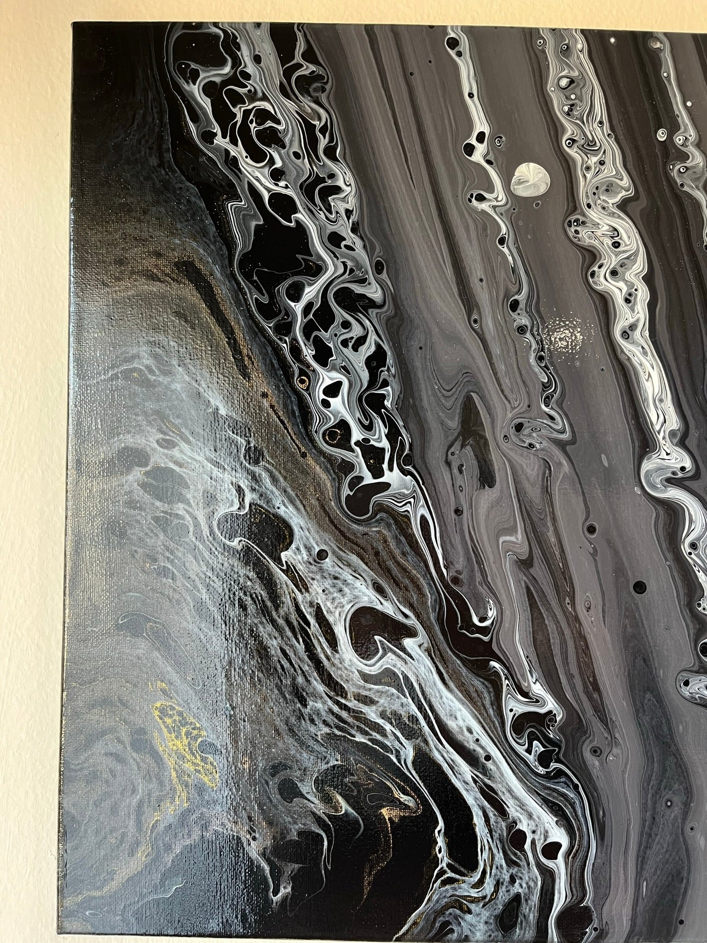 Original Hand Created Arcrylic Pouring and Fluid Art Painting on 16"x20" Canvas~ Varnished - Palace Buy