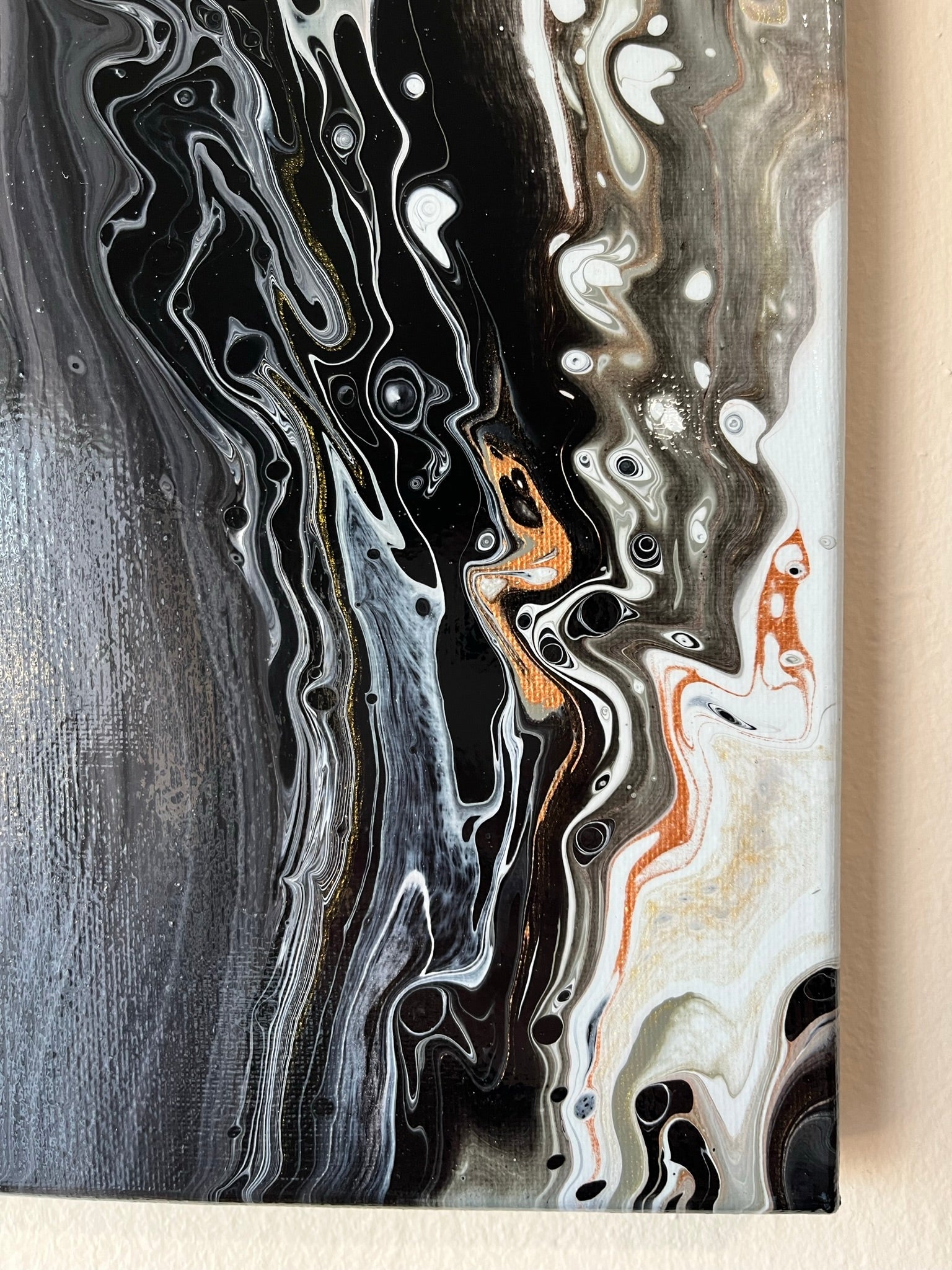 Original Hand Created Arcrylic Pouring and Fluid Art Painting on 16"x20" Canvas~ Varnished - Palace Buy