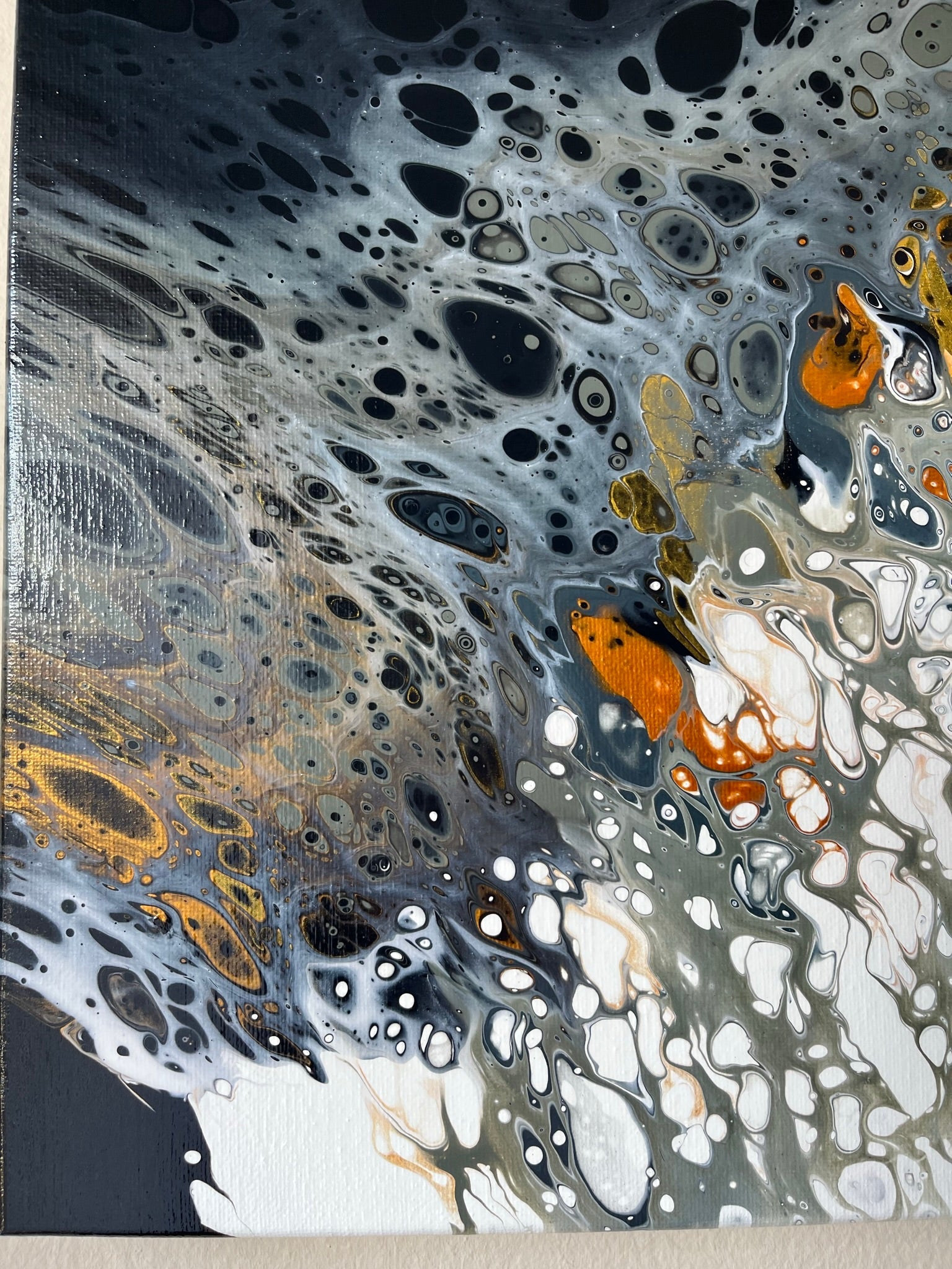 Original Hand Created Arcrylic Pouring and Fluid Art Painting on 16"x20" Canvas~ Varnished - Palace Buy