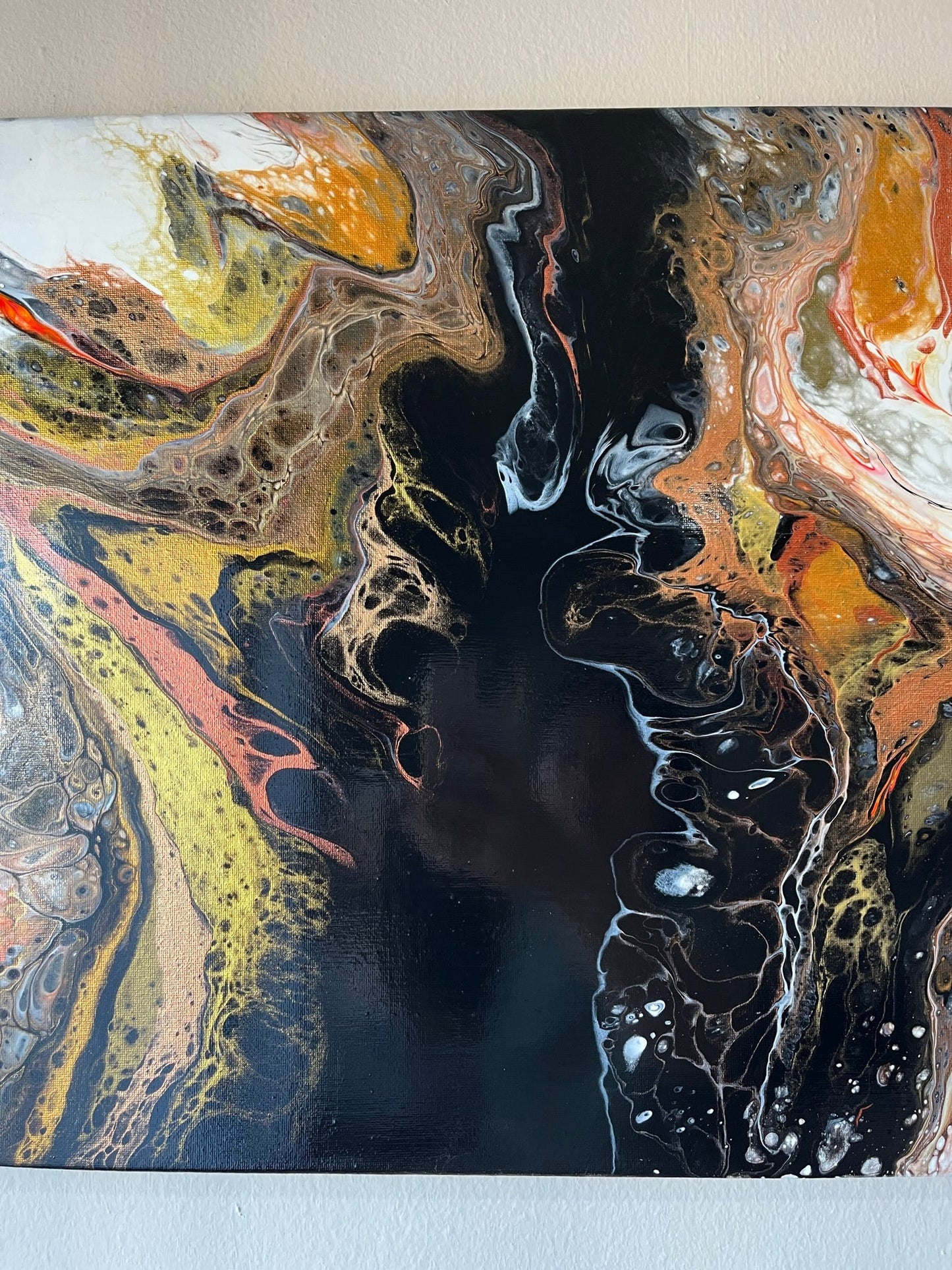 riginal Hand Created Arcrylic Pouring and Fluid Art Painting on 16"x20" Canvas~ Varnished - Palace Buy